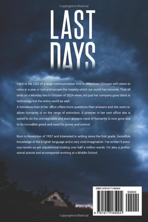 Last Days - Back Cover